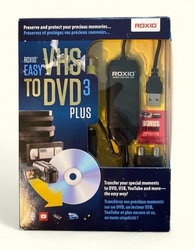 Roxio VHS zu DVD3 Plus Konverter Heimvideos auf DVD übertragen. NEU
