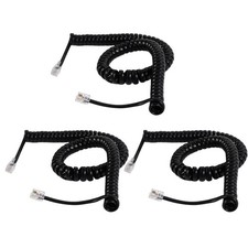 Rindion 3PCS Phone Cord for Landline, 10 feet uncoiled , 1.2 coiled 