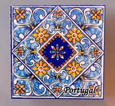 Fridge Magnet From Portugal. Ceramic Tile. Beautifully Produced In PORTUGAL.