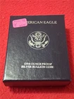 1996-P PROOF American Silver Eagle Dollar.   ASE.   OGP & COA           #MF-1072