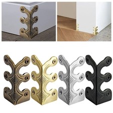 Corner Protectors Vintage Metal Corner Protectors 6 Pcs for Stylish Baseboard