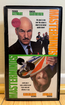 Masterminds (VHS, 1997) Patrick Stewart  Roger Christian 1990s Computer Hacking