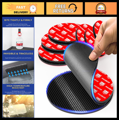Heavy Duty Black Hook and Loop Strips - Super Adhesive, Waterproof, 16 Sets, 2