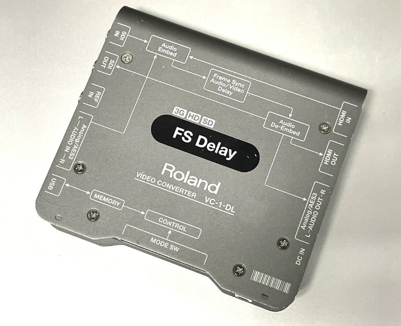 Roland VC-1-DL VIDEO COVERTER Frame Synchronizer Delay 3G HD SD SDI HDMI - Image 3 of 4