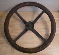 Old Antique Wood Rim Steering Wheel Boat Automobile Rat Rod Model T Tractor 18