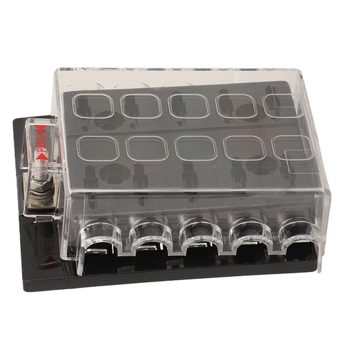 Fuse Block Blade Fuse Box ATC ATO For Boat Marine 12 To 36VDC 10 Way. - Picture 2 of 12