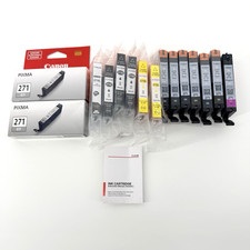 Canon CLI-271 Ink Cartridge Lot OEM  Compatible 271XL BK M GY 15 Total