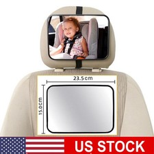 Baby Car Mirror For Back Seat Adjustable Detachable Wide View Child Safety