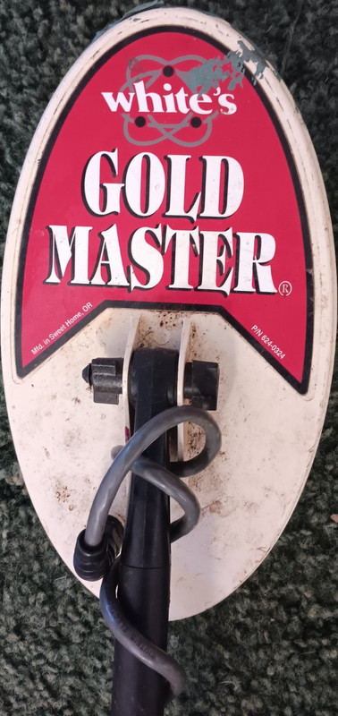 White's Goldmaster Ground Search Metal Detector Gold Prospecting, Coil, Knob