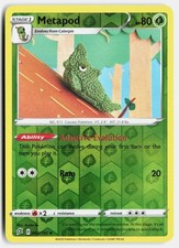 Metapod Reverse Holo Uncommon SWSH02: Rebel Clash (Knitted) 002/192 Free Shippin