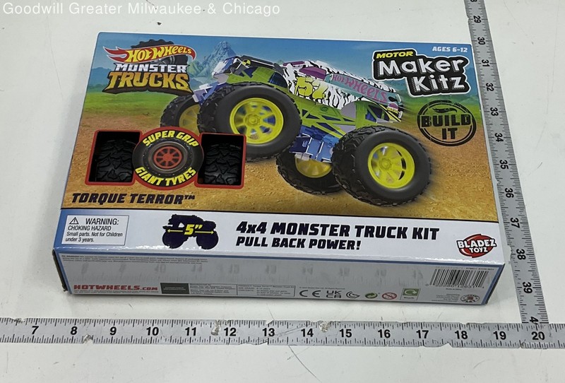 Hot Wheels Multi Color Torque Terror Motor Maker Kitz Monster Truck Kit