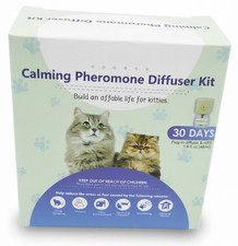 Calming Pheromone Diffuser Kit for Cats 30 Days Anxiety Stress Relief, NEW