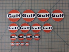 Gulf Oil Racing Sticker Decal