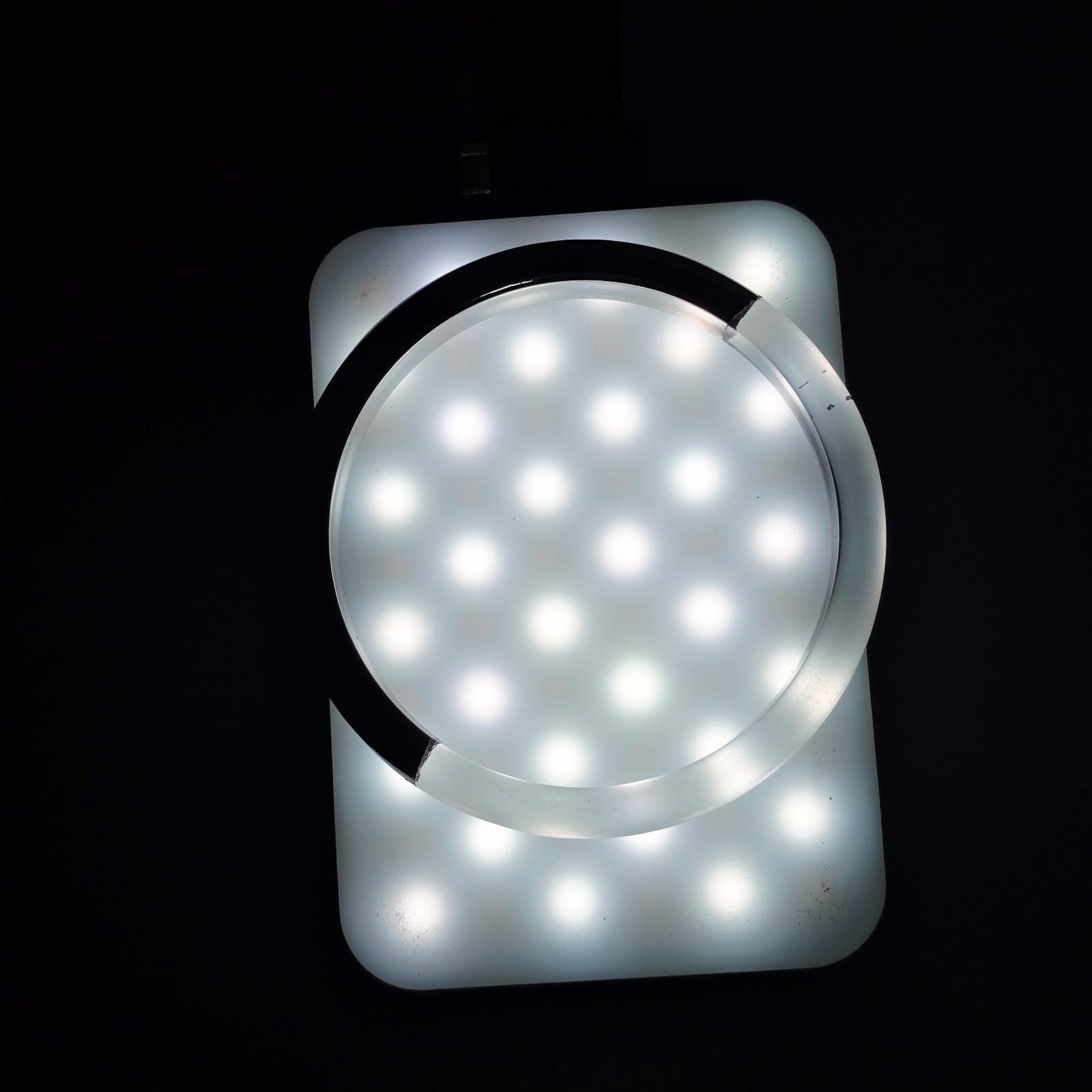 Modern Two Tone Split Bangle Bracelet Clear Lucit… - image 2