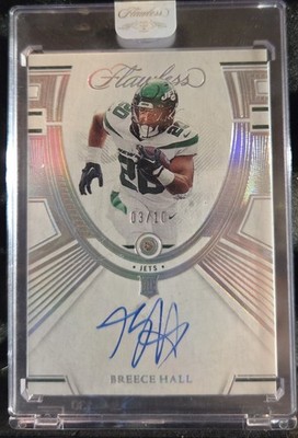 2022 Flawless Breece Hall Diamond SEALED Auto RC 3/10 MINT CONDITION