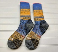 Bombas Hex Tec Hike Hiking Stripe Calf Socks Lot Of 2 Pairs Size M