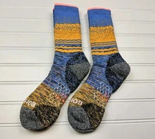 Bombas Hex Tec Hike Hiking Stripe Calf Socks Lot Of 2 Pairs Size M