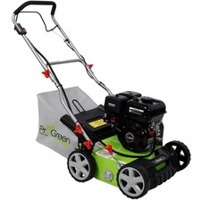 7HP Gas Engine 16" 2-in-1 Lawn Scarifier & Aerator with 13.2 Gal Bag