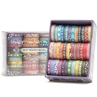 Washi Tape Set 36 Rollen Bunt Masking Tape FüR Scrapbooking Basteln DIY 36 M