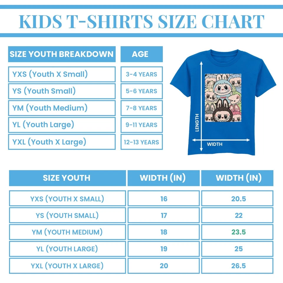 Labubu Montage Kids T-Shirt New Trending Top Cute Viral Labubu Childrens Tshirt - Image 3 of 4