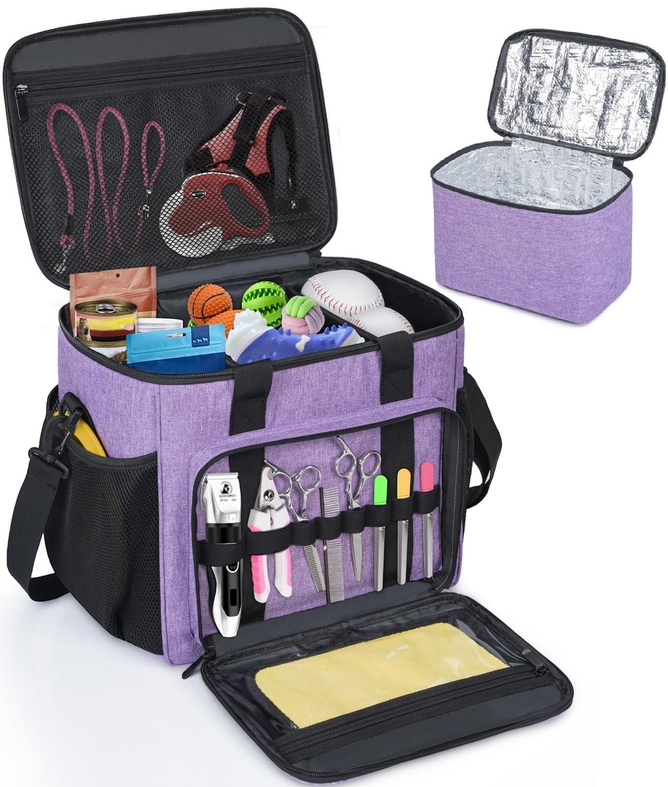 Pet Grooming Bag, Pet Grooming Tote Bags Supplies Organizer Case Dogs Cats To...