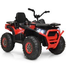 12V Electric Kids Ride On Car ATV 4-Wheeler Quad w/ LED Light Red