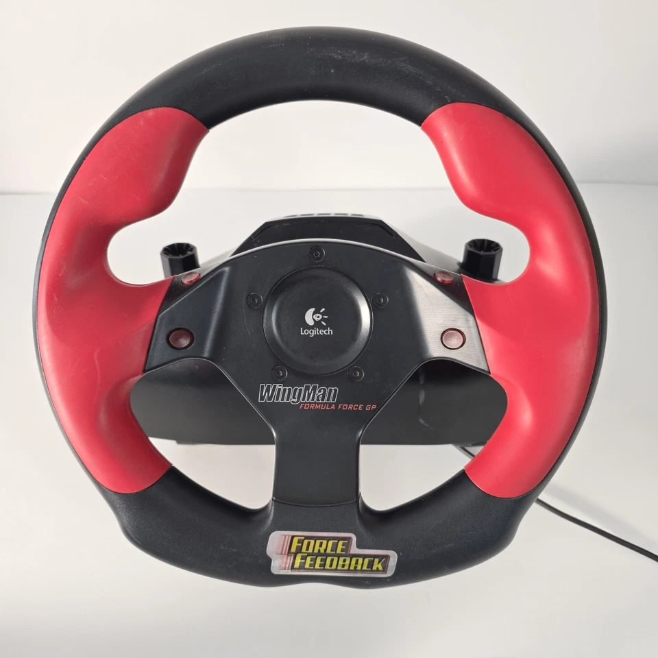 Logitech WingMan Formula Force GP USB Racing Wheel, Pedale & Headset UNGETESTET - Bild 2 von 4