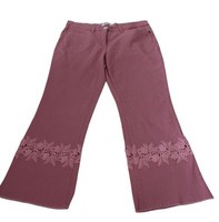 Damen Carpihose 3/4 Damenhose Stretchhose Jeanshose Rosa Spitze Bpc 40 Neu