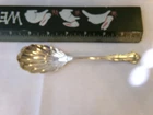Reed and Barton Sterling Flatware Rose Cascade 6 1/2" Shell Sugar Spoon