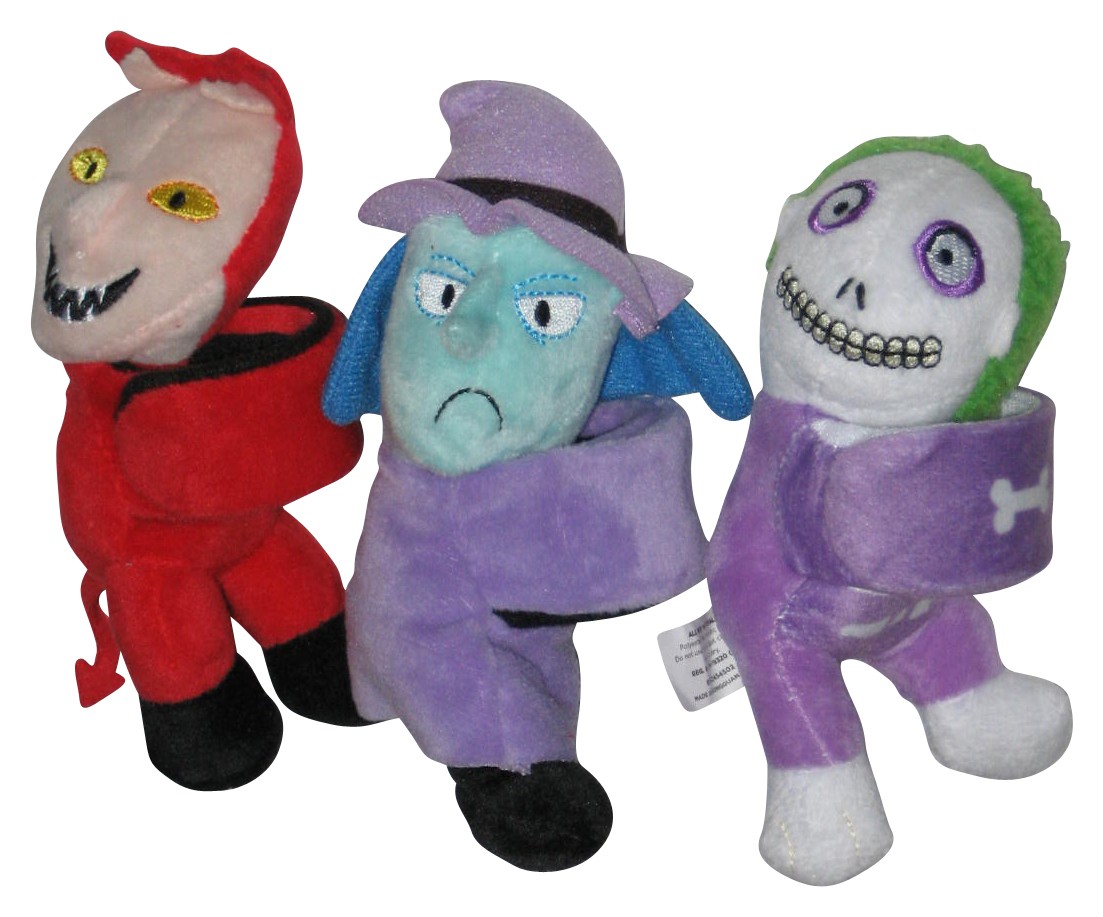 Conjunto De Peluches De Disney Pesadilla Antes De Navidad Lock Barrel & Shock
