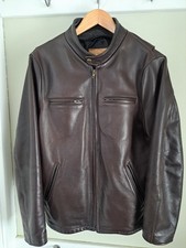 Walter Dyer Is Leather Jacket Men's Size 40 Brown Removable Liner Made In USA
