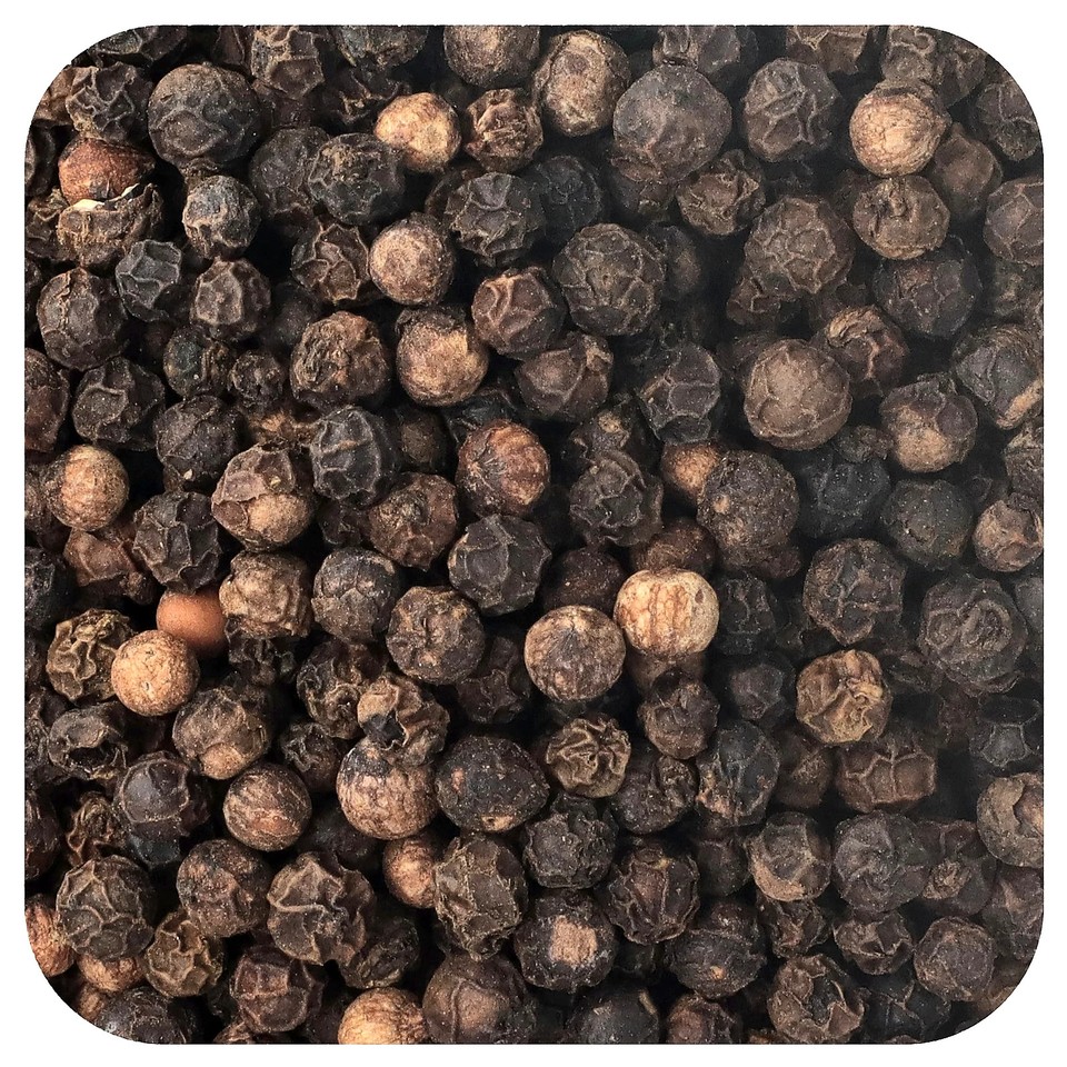 Organic Whole Black Peppercorns, 16 oz (453 g)