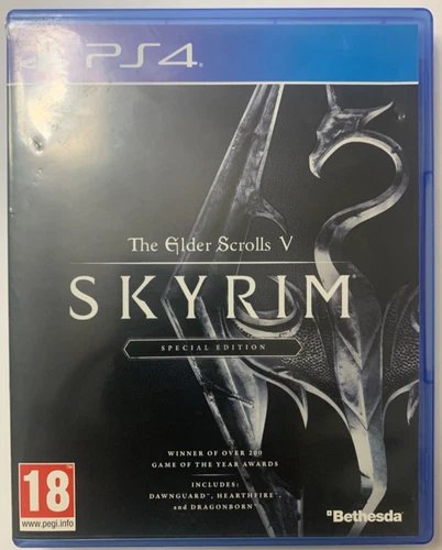 Skyrim Special Edition PS4 CIB Complete w/ Case Tested Working