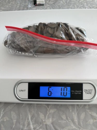 6.10 Pounds of Unsorted Wheat Pennies
