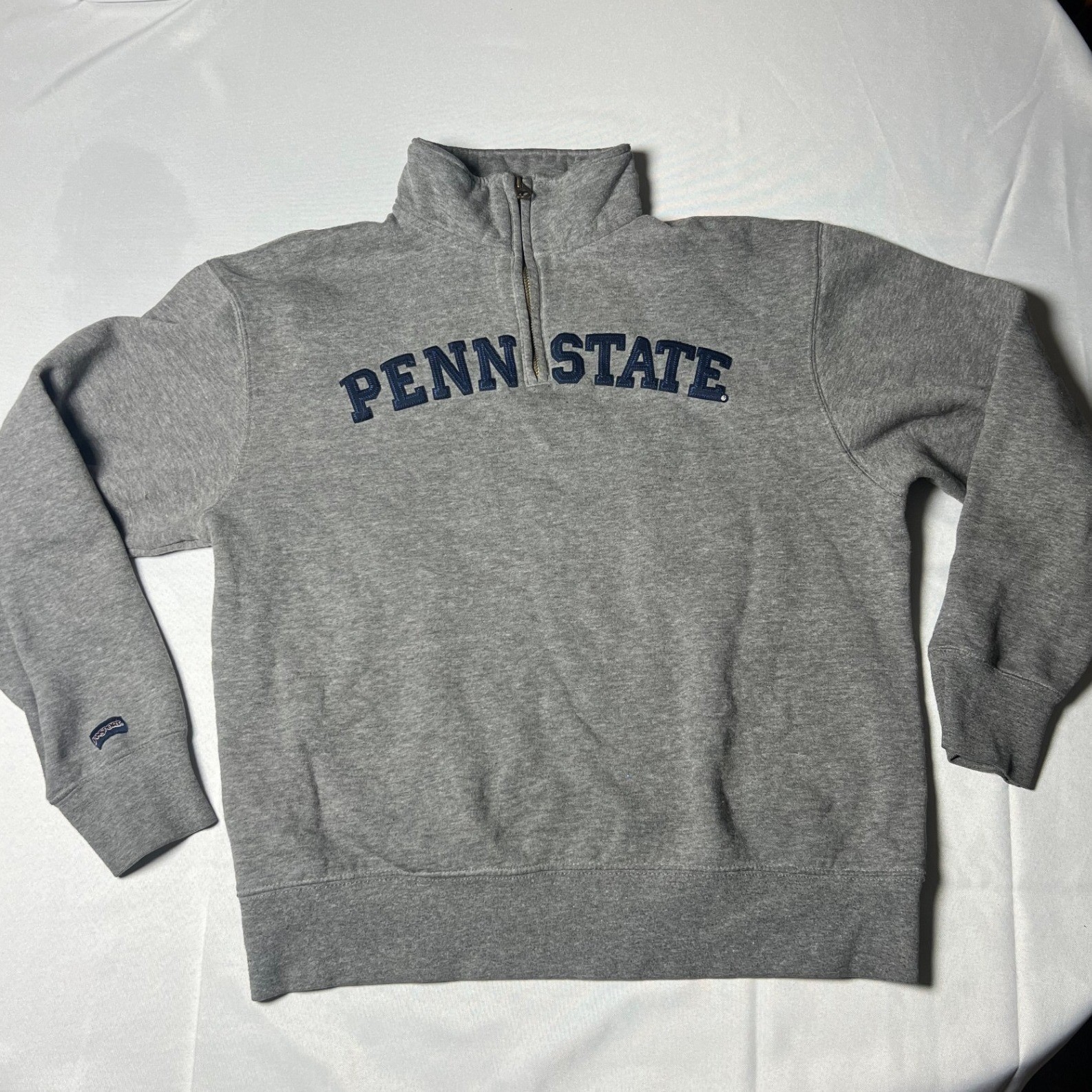 Jansport Penn State Quarter Zip Sweatshirt Gray Size Medium
