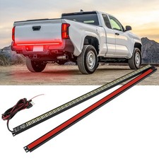 48" Tailgate Light Bar Triple Row LED Truck Tailgate Light Strip with Red Run...
