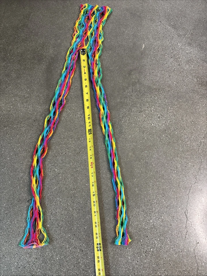 Medias de red arco iris sin pies talla única unisex Foto 3 de 4