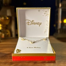 Disney Mickey Mouse Necklace  I Love Mickey 14k Gold Flash Plated
