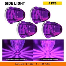 4-40 Led Watermelon Light Side Marker Clearence Lamp Truck Trailer Strobe Purple