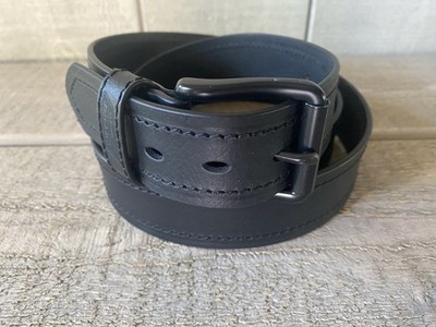 Dickies Belt Men's 50 52 Black Leather Heavy Duty NWOT
