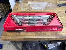 Snap-on Soexl707b Flank Drive Plus Long Chrome Comb Wrench Set 7pc Sae