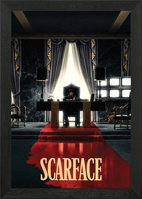 Scarface Film gerahmtes Wandbild Poster Leinwanddruck Bild