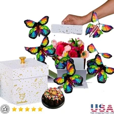 Birthday Explosion Box W/ Mini Cake Personalized Message Keepsake Gift Idea New