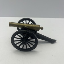 Cast Iron Brass Civil War Cannon Replica With Moving Parts Made In USA