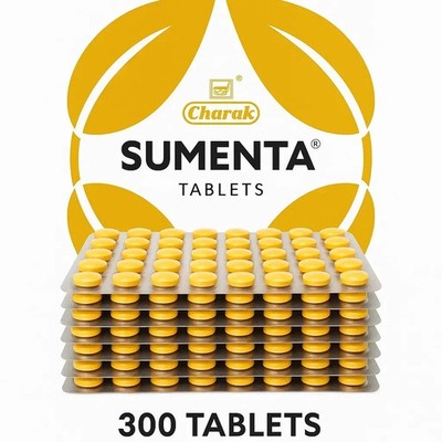 Charak Sumenta Tablets - Ayurvedic Herbal Formula (300 Tabs)
