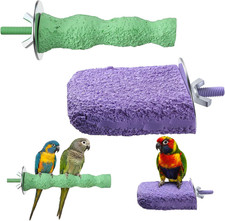 2 Stück Vogel Sitzstangen Für Papageien Vogelschnabel Schleifsteine Rutschfest P