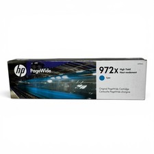 Genuine HP 972X L0R98AN Cyan High Yield Ink New Sealed Date 12/2022 452 477 577