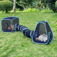 Outdoor Cat Enclosures, Cat Tunnels Catio Tents Cubes for Indoor Cats with Play