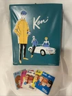 Vintage 1962 Ken Doll Bundle Includes Case, Clothes, Accessories and Pamphlets.