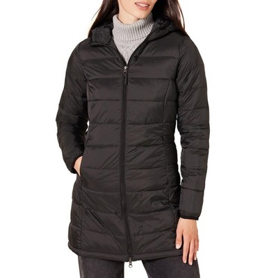 Amazon Essentials Women's Lightweight Water-Resistant Packable Hooded Puffer